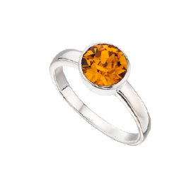 Nov Birthstone Topaz SWAROVSKI Ring